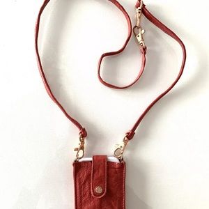 Free People Distressed Leather Travel Festival Bag XS crossbody New w Store Tags